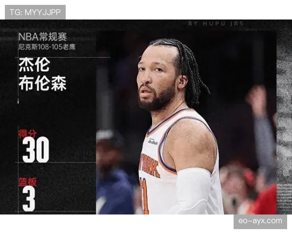 布伦森无球跑动提升效率，成尼克斯关键攻坚手